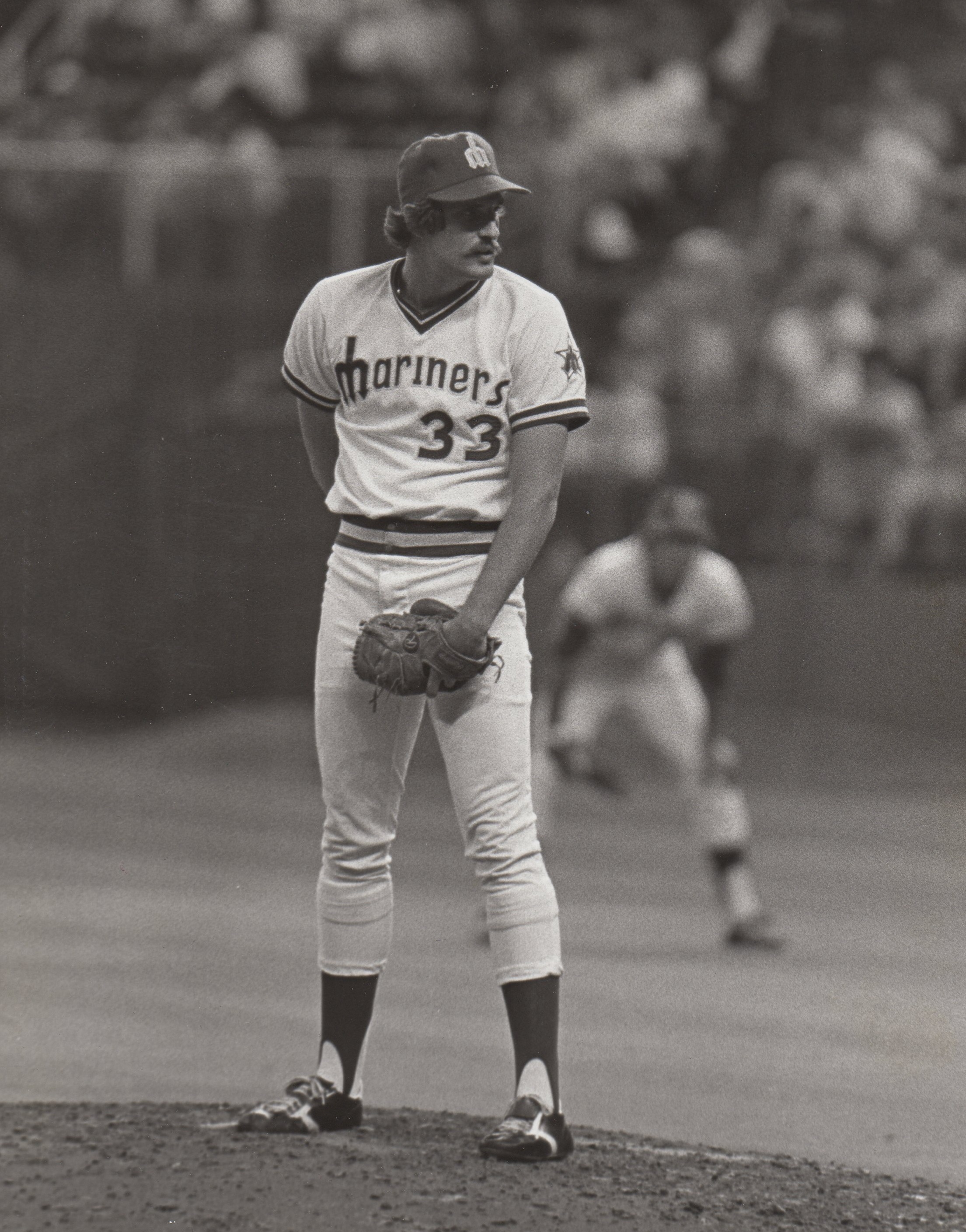 Randy on the mound in his Seattle Mariners uniform